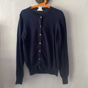 Crewcuts Navy Cardigan with Gold Buttons
